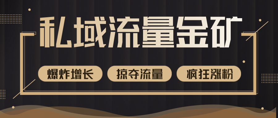 价值2200元私域流量的金矿，循环获取各大媒体精准流量，无限复制网红的精准流量！-大兵轻创资源库