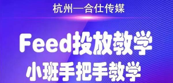 合仕传媒Feed投放教学，手把手教学，开车烧钱必须自己会-大兵轻创资源库