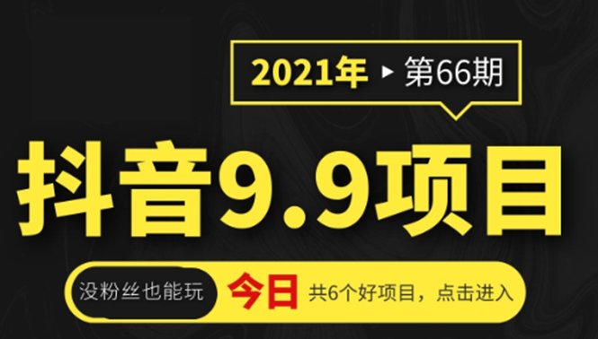 抖音9.9课程项目，没粉丝也能卖课，一天300+粉易变现-大兵轻创资源库