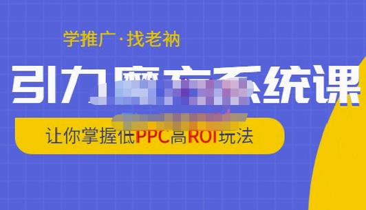 老衲·引力魔方系统课，让你掌握低PPC高ROI玩法，价值299元-大兵轻创资源库