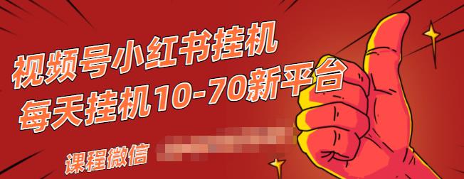 视频号小红书抖音挂机项目，小白无脑操作，按照要求来，单号每天几十米-大兵轻创资源库