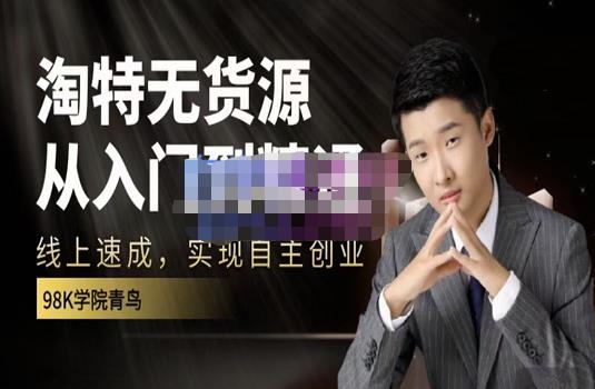 98k学院的淘特无货源线上速成课，从入门到精通，让你最小投入，最高回报-大兵轻创资源库