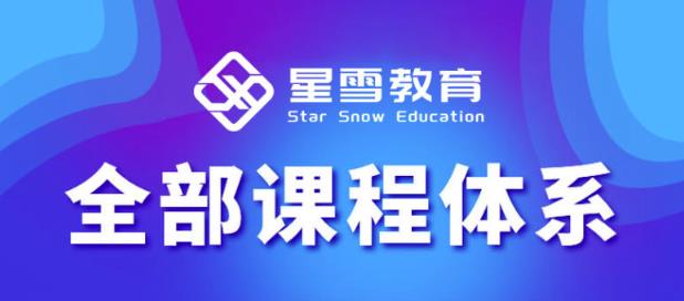 星雪教育淘系高级班，更全的运营提升方案，零基础由浅入深，店铺最新玩法-大兵轻创资源库