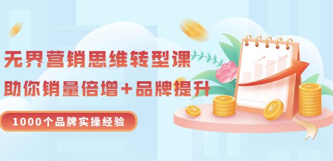 无界营销思维转型课：1000个品牌实操经验，助你销量倍增（20节视频）-大兵轻创资源库
