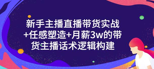 一群宝宝·新手主播直播带货实战+信任感塑造+月薪3w的带货主播话术逻辑构建-大兵轻创资源库