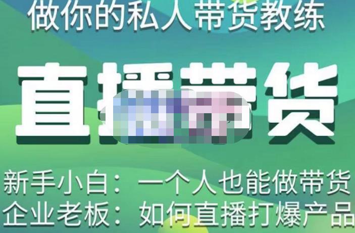 硬核传媒·直播带货（私人教练），实操实战教学，通俗易懂，学完后新手小白一个人也能做带货-大兵轻创资源库