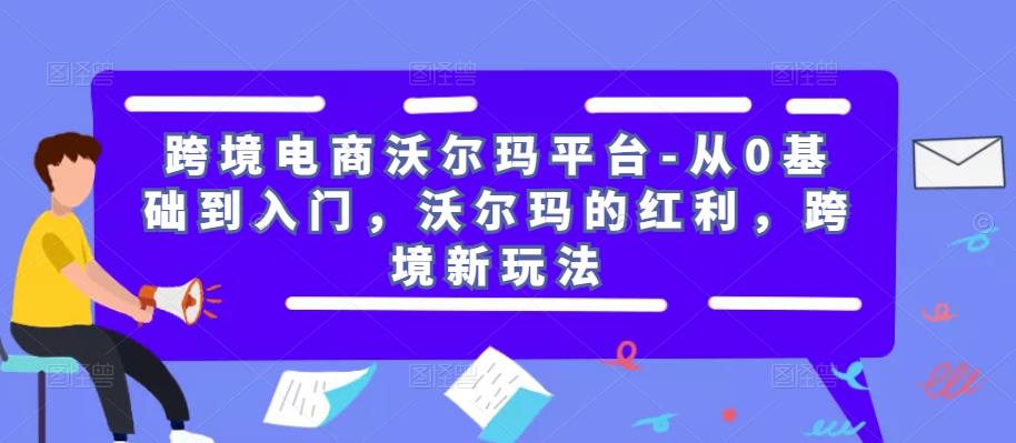 跨境电商沃尔玛平台-从0基础到入门，沃尔玛的红利，跨境新玩法-大兵轻创资源库