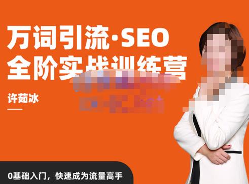 许茹冰·万词引流-SEO全阶实战训练营，0基础入门，快速成为流量高手-大兵轻创资源库