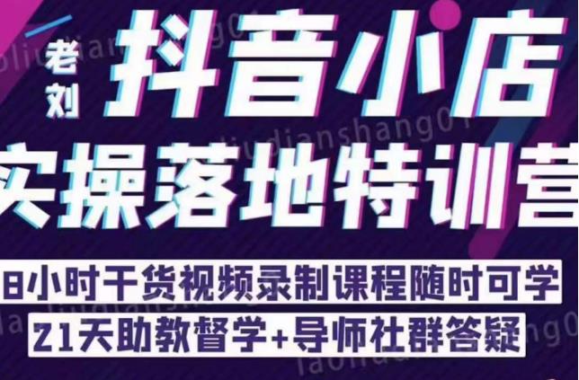抖音小店实操落地特训营：抖音小店无货源精细化运营，抖店商品卡流量（22节）-大兵轻创资源库