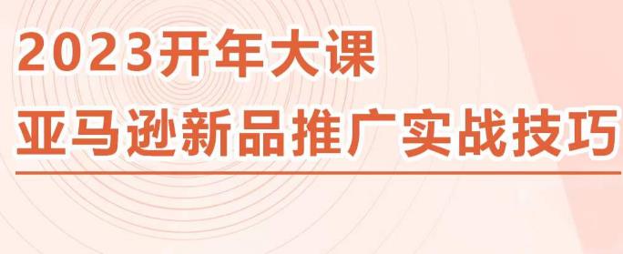 2023亚马逊新品推广实战技巧，线下百万美金课程的精简版，简单粗暴可复制，实操性强的推广手段-大兵轻创资源库