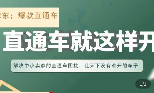 冠东·淘系直通车保姆级教程，全面讲解直通车就那么简单-大兵轻创资源库
