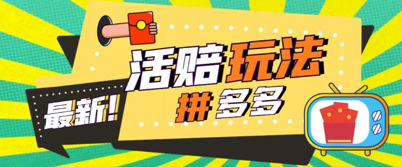 外面收费398的拼多多最新活赔项目，单号单次净利润100-300+【详细玩法教程】-大兵轻创资源库