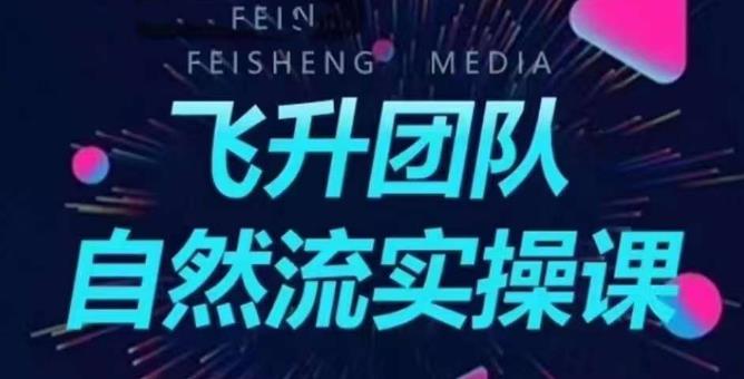 飞升团队课程自然流实操课，抖音半无人起号主播间搭建教学-大兵轻创资源库