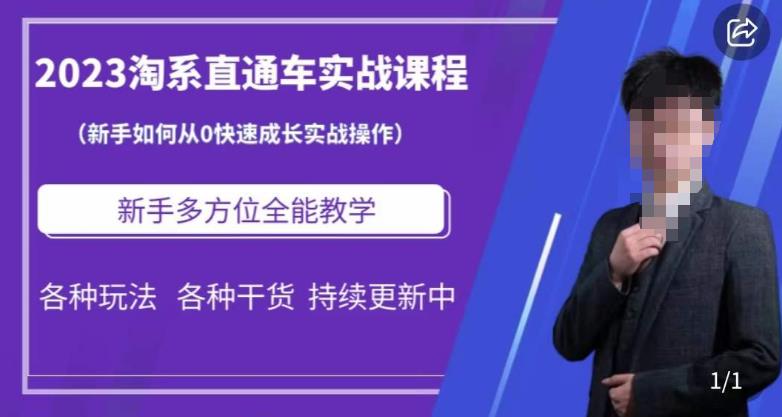 2023淘系直通车保姆式运营讲解，新手如何从0快速成长实战操作，新手多方位全能教学-大兵轻创资源库