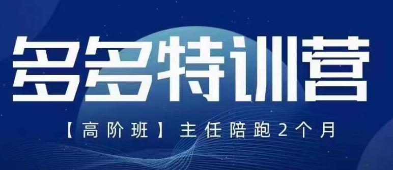 纪主任·5月最新多多特训营高阶班，玩法落地实操，多多全掌握-大兵轻创资源库