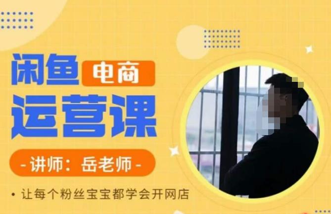 岳老师·闲鱼电商运营课，让每个粉丝宝宝都学会开网店-大兵轻创资源库