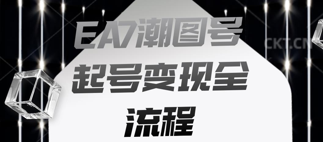 EA7潮图号起号变现全流程，快速起号飞速涨粉【揭秘】-大兵轻创资源库