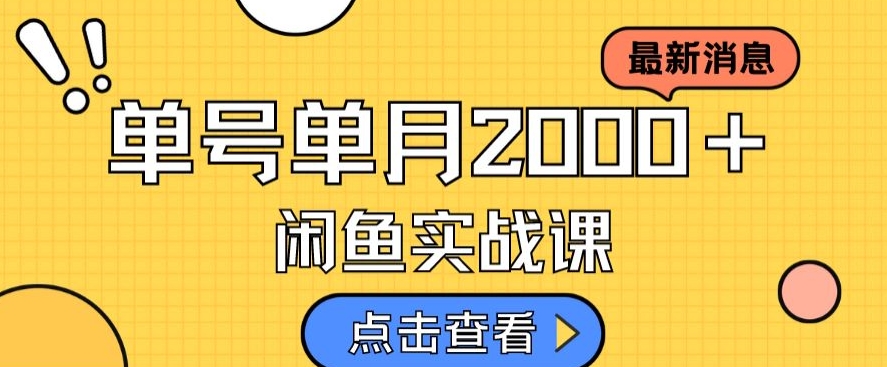 最新闲鱼日入500＋，虚拟资料变现喂饭级讲解-大兵轻创资源库