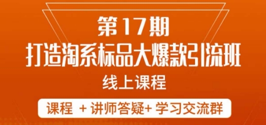 南掌柜-第17期打造淘系标品大爆款，5天线上课-大兵轻创资源库