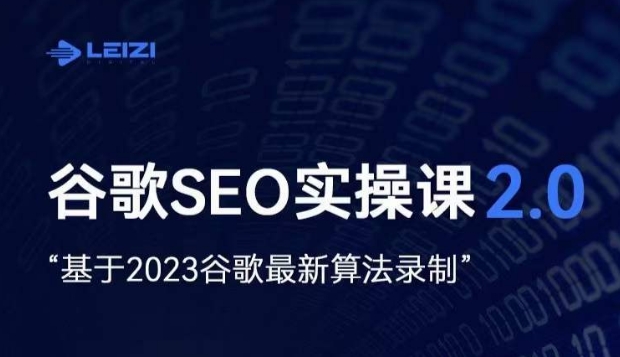 雷子·谷歌SEO 2.0实战课，独立站询盘自由必备，基于2023谷歌最新算法录制-大兵轻创资源库
