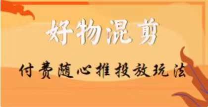 【万三】好物混剪付费随心推投放玩法，随心投放小课抖音教程-大兵轻创资源库