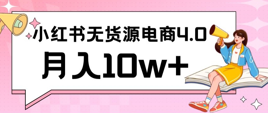 小红书新电商实战，无货源实操从0到1月入10w+联合抖音放大收益【揭秘】-大兵轻创资源库