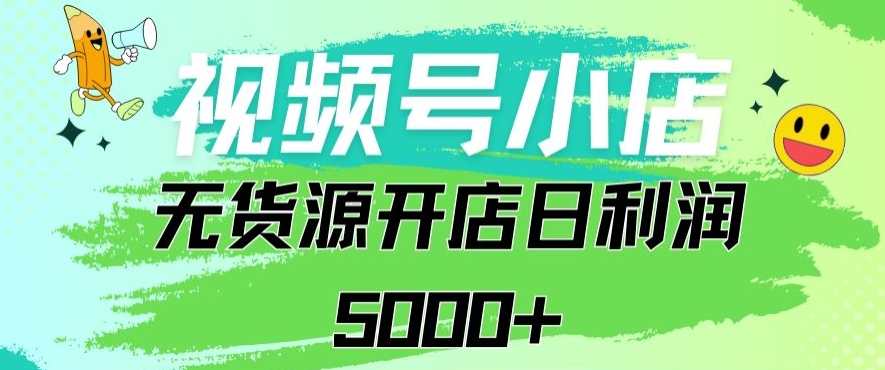 视频号无货源小店从0到1日订单量千单以上纯利润稳稳5000+【揭秘】-大兵轻创资源库