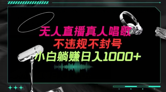 抖音24小时无人直播音乐，不违规，不封号纯撸音浪，小白实操当天日入1000+【揭秘】-大兵轻创资源库