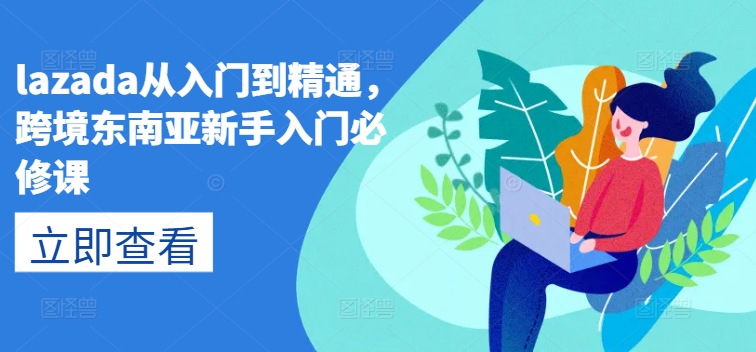 lazada从入门到精通，跨境东南亚新手入门必修课-大兵轻创资源库