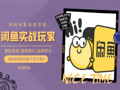 手把手教你0到1系统玩转闲鱼变现，爆款思维/超级曝光/超高转化-大兵轻创资源库