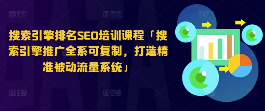 搜索引擎排名SEO培训课程「搜索引擎推广全系可复制，打造精准被动流量系统」-大兵轻创资源库