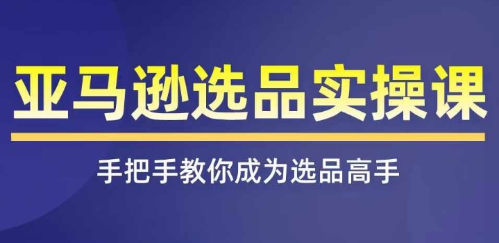 亚马逊选品实操课程，快速掌握亚马逊选品的技巧，覆盖亚马逊选品所有渠道-大兵轻创资源库
