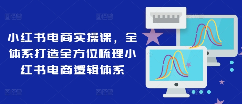 小红书电商实操课，全体系打造全方位梳理小红书电商逻辑体系-大兵轻创资源库