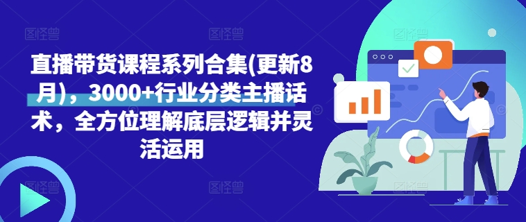 直播带货课程系列合集(更新8月)，3000+行业分类主播话术，全方位理解底层逻辑并灵活运用-大兵轻创资源库