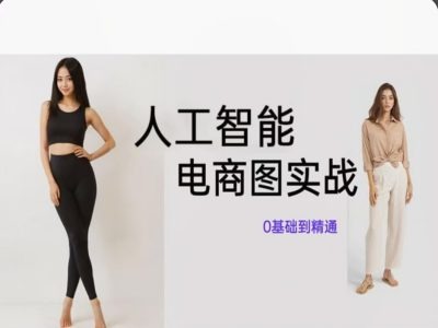 人工智能SD电商图实战，ai绘图0基础到精通-大兵轻创资源库