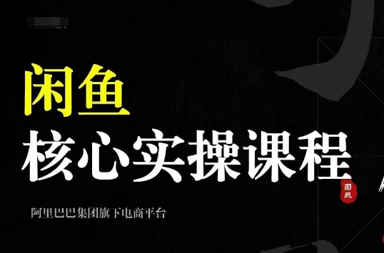 2024闲鱼核心实操课程，从养号、选品、发布、销售，教你做一个出单的闲鱼号-大兵轻创资源库