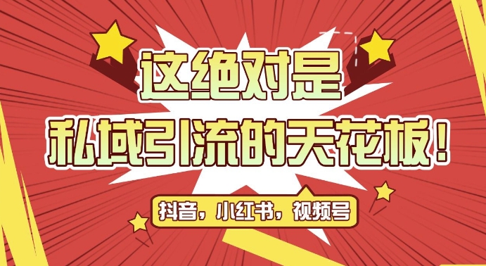 最新首发全平台引流玩法，公域引流私域玩法，轻松获客500+，附引流脚本，克隆截流自热玩法【揭秘】-大兵轻创资源库