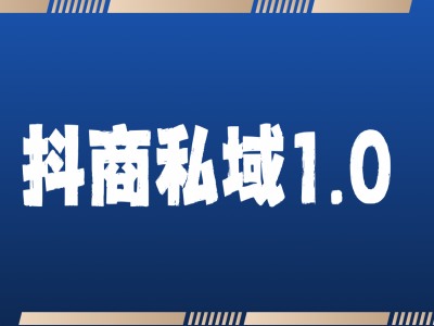 抖商服务私域1.0，抖音引流获客详细教学-大兵轻创资源库