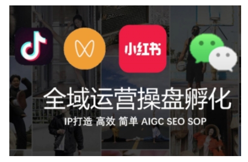 全域运营操盘(抖音+私域+小红书)，IP打造高效简单-大兵轻创资源库