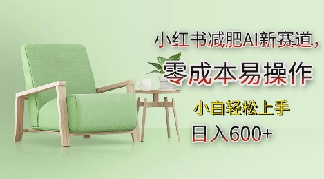 小红书减肥AI新赛道，零成本易操作，日入多张，小白轻松上手【揭秘】-大兵轻创资源库