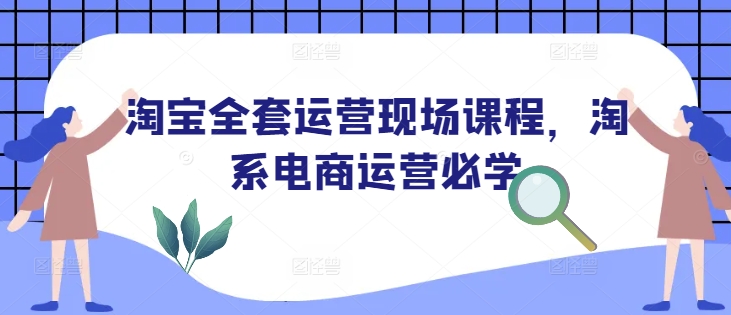 淘宝全套运营现场课程，淘系电商运营必学-大兵轻创资源库