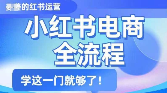 小红书电商全流程，精简易懂，从入门到精通，学这一门就够了-大兵轻创资源库