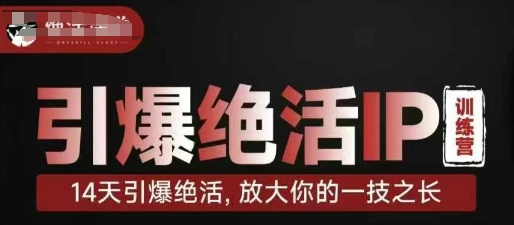 引爆绝活IP训练营，14天引爆绝活，放大你的一技之长-大兵轻创资源库