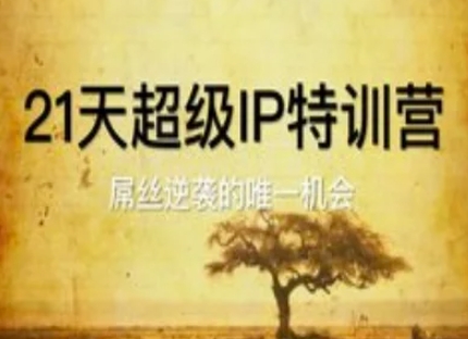 21天超级IP特训营，屌丝逆袭的唯一机会-大兵轻创资源库