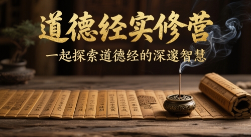 道德经实修营，一起探索道德经的深邃智慧-大兵轻创资源库