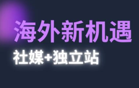 2025出海新机遇(社媒+独立站)，海外新机遇，实现独立站的高效运营与出海-大兵轻创资源库