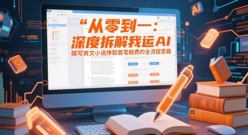 从零到一：深度拆解我运用AI撰写爽文小说挣取首笔稿费的全流程思路-大兵轻创资源库