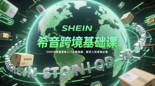 希音跨境基础课，SHEIN希音卖家入门实操指南，新手入坑希音必看-大兵轻创资源库