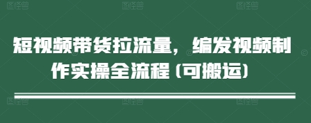 短视频带货拉流量，编发视频制作实操全流程(可搬运)-大兵轻创资源库