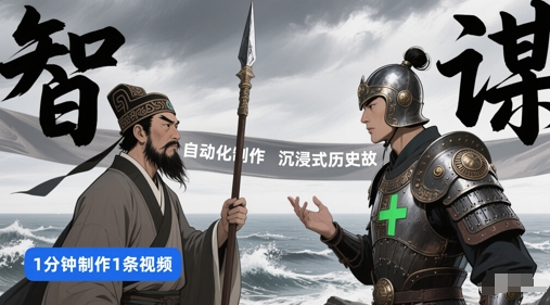 扣子工作流一键生成沉浸式历史故事，一天工作量，3分钟搞定-大兵轻创资源库